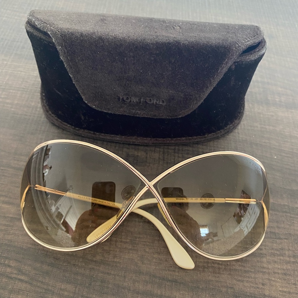 Tom Ford Women's Gold Sunglasses